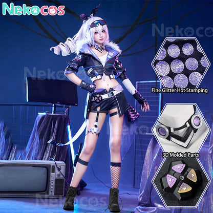 【Nekocos】Game Honkai: Star Rail Cosplay Silver Wolf Cosplay Costume Premium Edition | Custom-Tailor