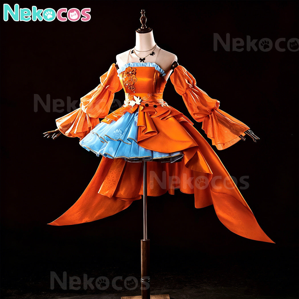 【Nekocos】Game Genshin Impact Cosplay Yoimiya Splendid Festivity Cosplay Costume | Custom-Tailor