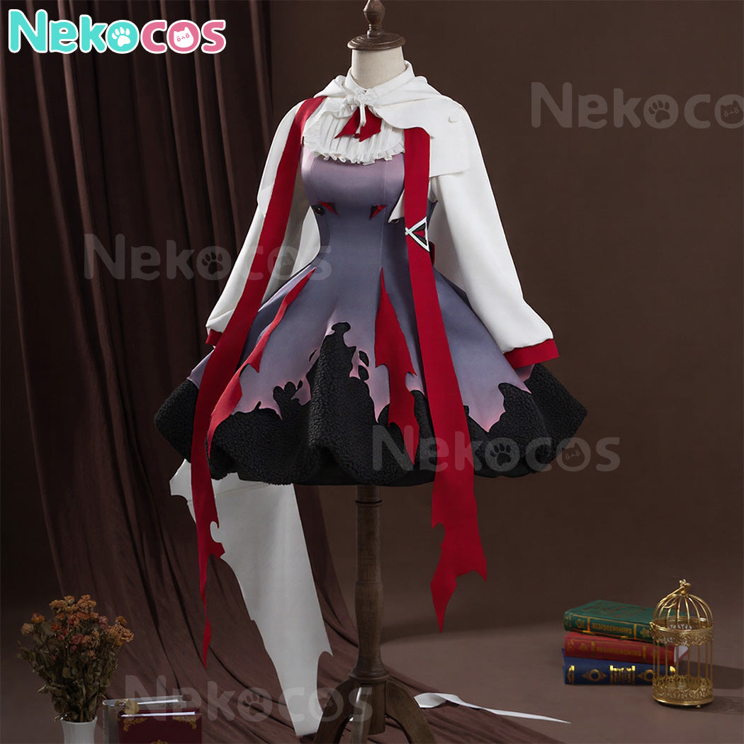 【Nekocos】Game Arknights Cosplay Eyjafjalla the Hvít Aska Cosplay Costume | Custom-Tailor