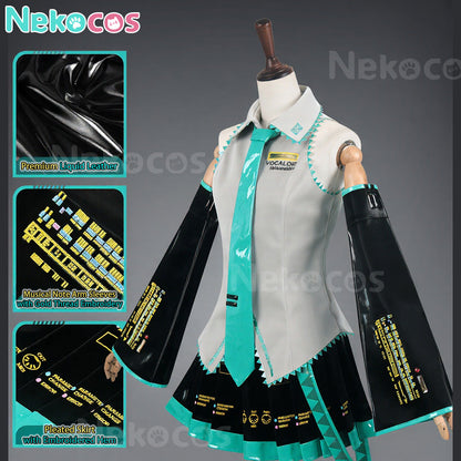 【Nekocos】Vocaloid Hatsune Miku Cosplay Snow Hatsune Cosplay Costume | In Stock