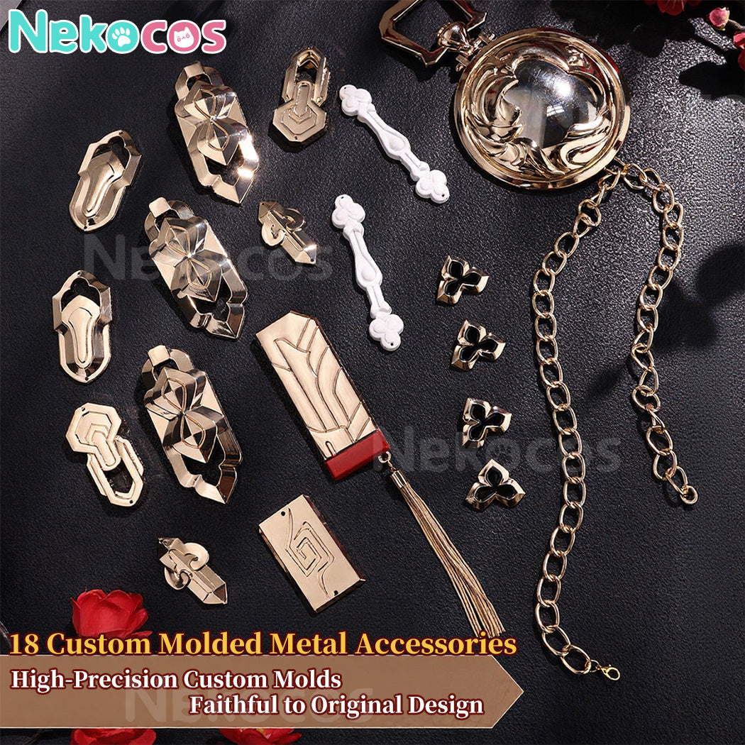 【Nekocos】Game Honkai: Star Rail Cosplay New Year style Stelle Cosplay Costume Premium Edition | Custom-Tailor
