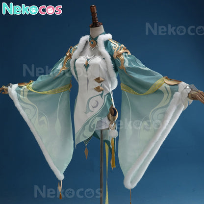 【Nekocos】Game Genshin Impact Cosplay Zibai Cosplay Costume | In Stock