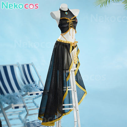 【Nekocos】Vocaloid Cosplay Luka Megurine Swimsuit Cosplay Costume | Custom-Tailor