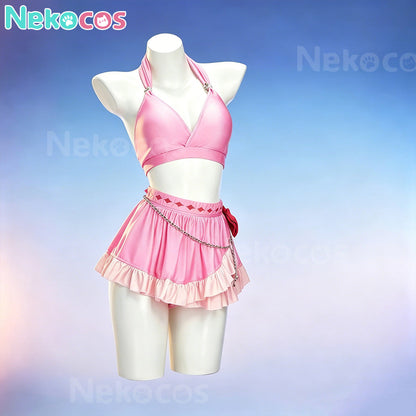 【Nekocos】Game Cosplay Aerith Gains Swimsuit Cosplay Costume | Custom-Tailor