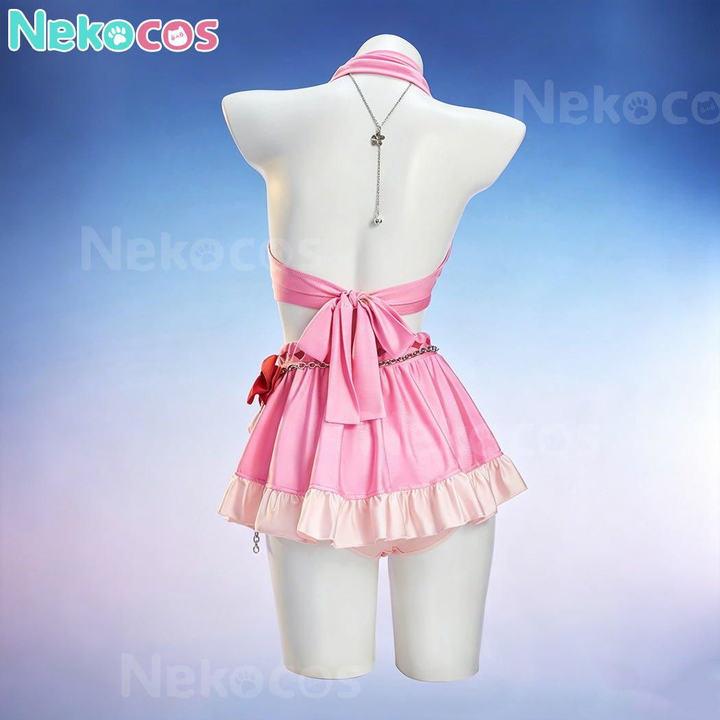 【Nekocos】Game Cosplay Aerith Gains Swimsuit Cosplay Costume | Custom-Tailor