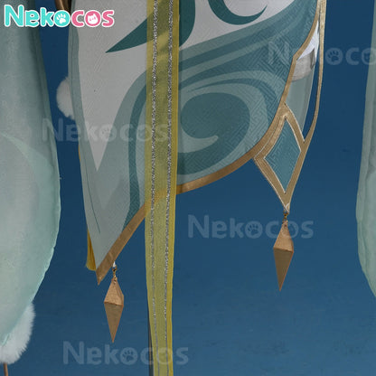 【Nekocos】Game Genshin Impact Cosplay Zibai Cosplay Costume | In Stock