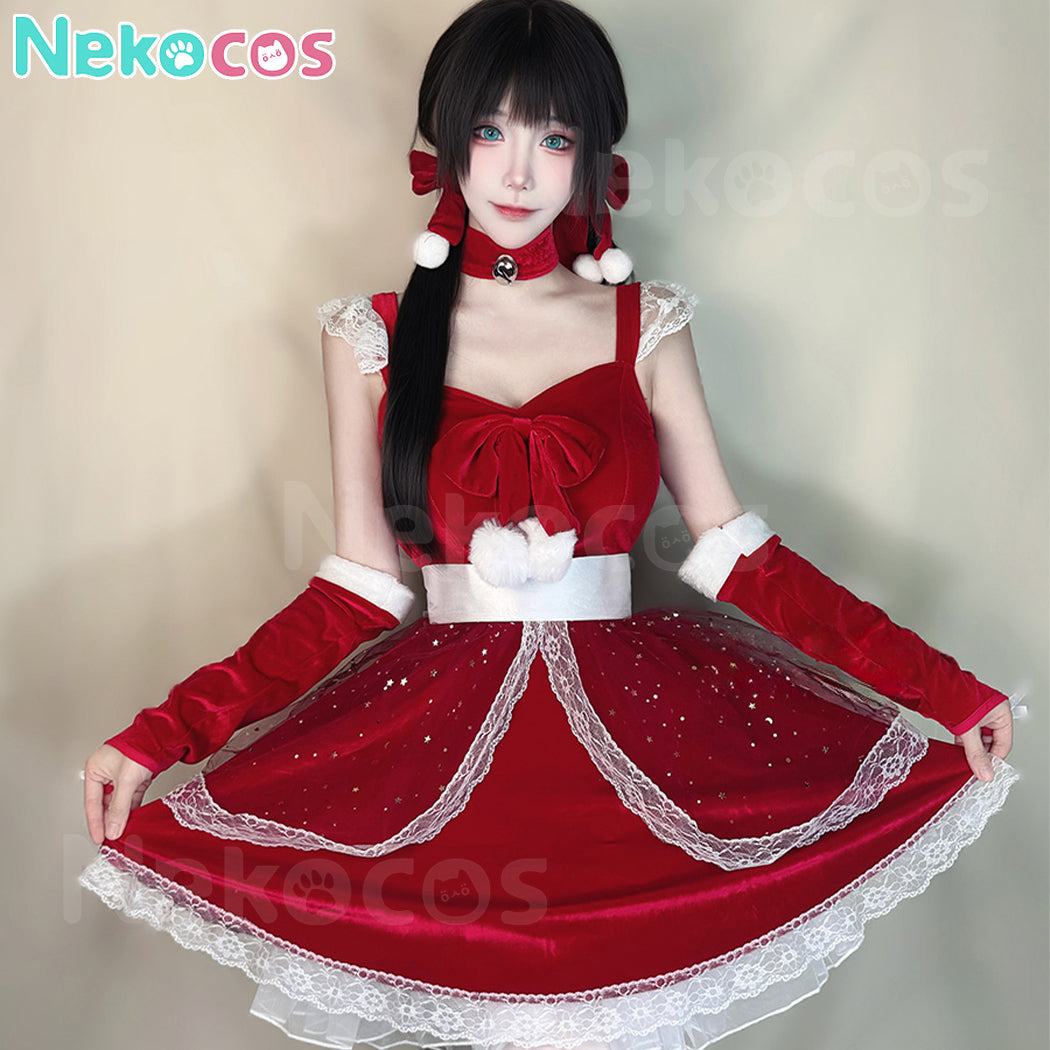 【Nekocos】Christmas Costume Women'S Cosplay  Maid Outfit Suspender Dress | In Stock