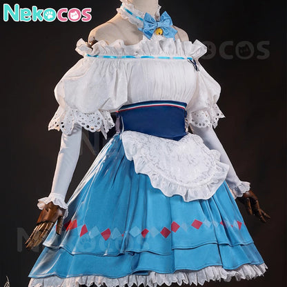 【Nekocos】Game Arknights Cosplay Eyjafjalla the Hvít Aska Cosplay Costume | In Stock