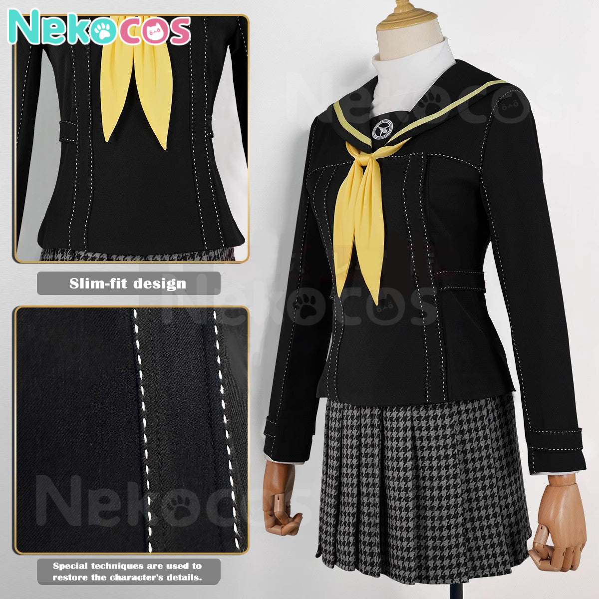 【Nekocos】Game Cosplay Kujikawa Rise Yasogami Campus Cosplay Costume | In Stock