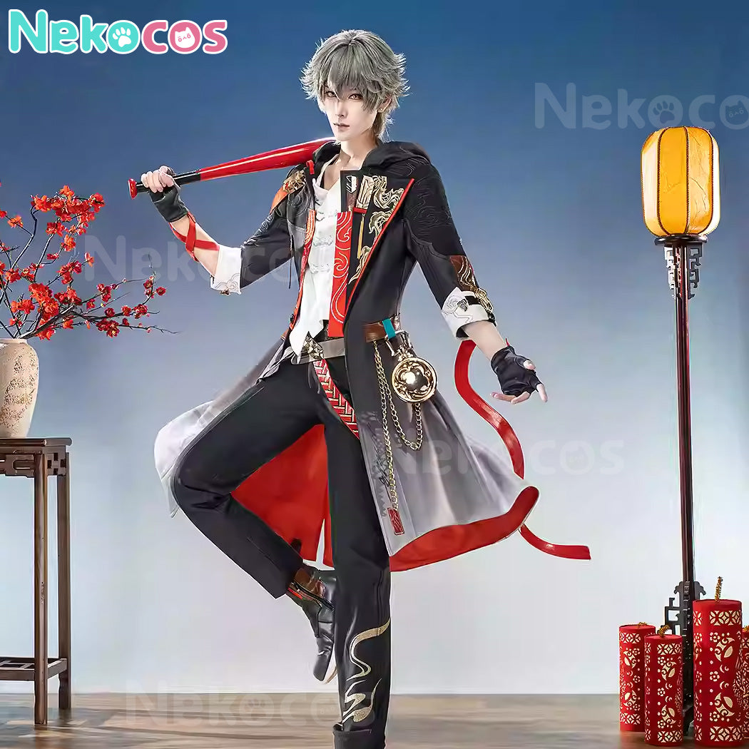 【Nekocos】Game Honkai: Star Rail Cosplay New Year style Caelus Cosplay Costume Premium Edition | Custom-Tailor