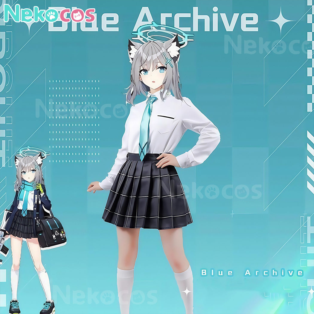 【Nekocos】Game Blue Archive Cosplay Shiroko Sunaookami Cosplay Costume | In Stock