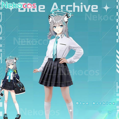【Nekocos】Game Blue Archive Cosplay Shiroko Sunaookami Cosplay Costume | In Stock
