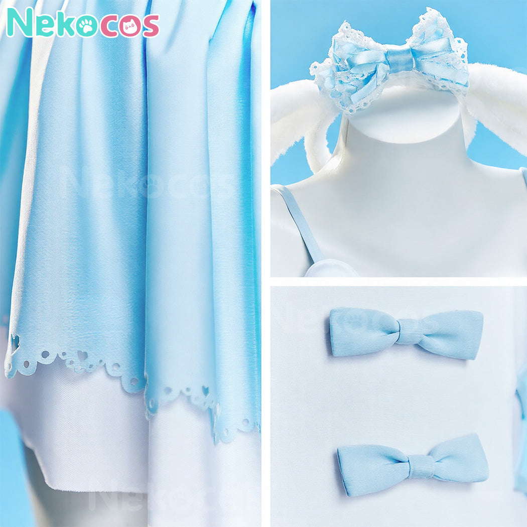 【Nekocos】Sweet Conservative Girls One-Piece Spa Swimsuit with Chest Pads | Custom-Tailor