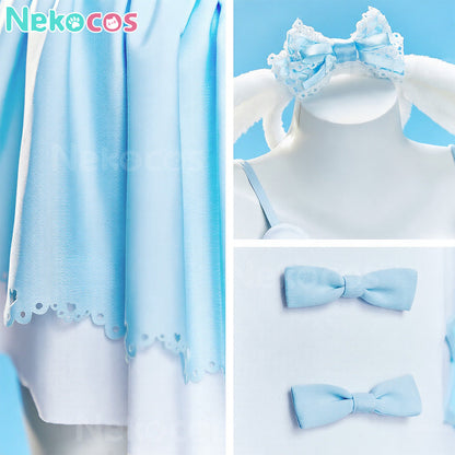 【Nekocos】Sweet Conservative Girls One-Piece Spa Swimsuit with Chest Pads | Custom-Tailor