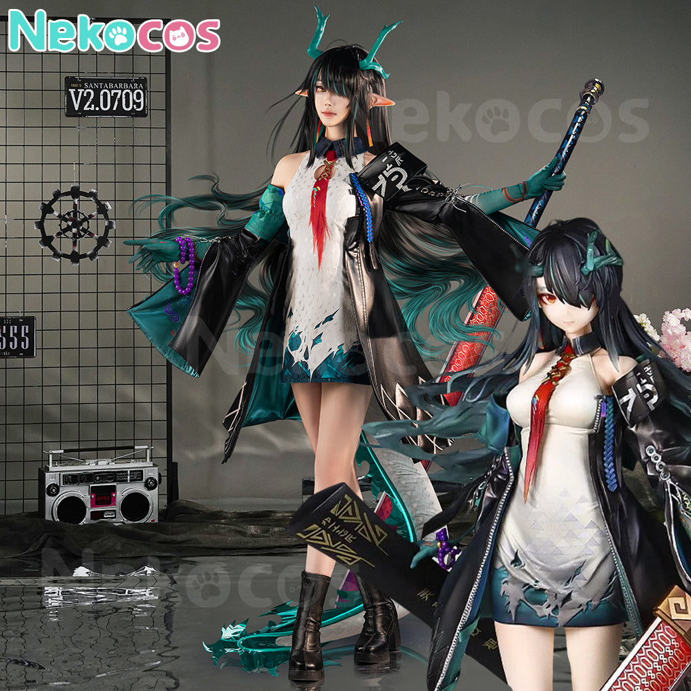 【Nekocos】Game Arknights Cosplay Dusk Cosplay Costume Premium Edition | Custom-Tailor