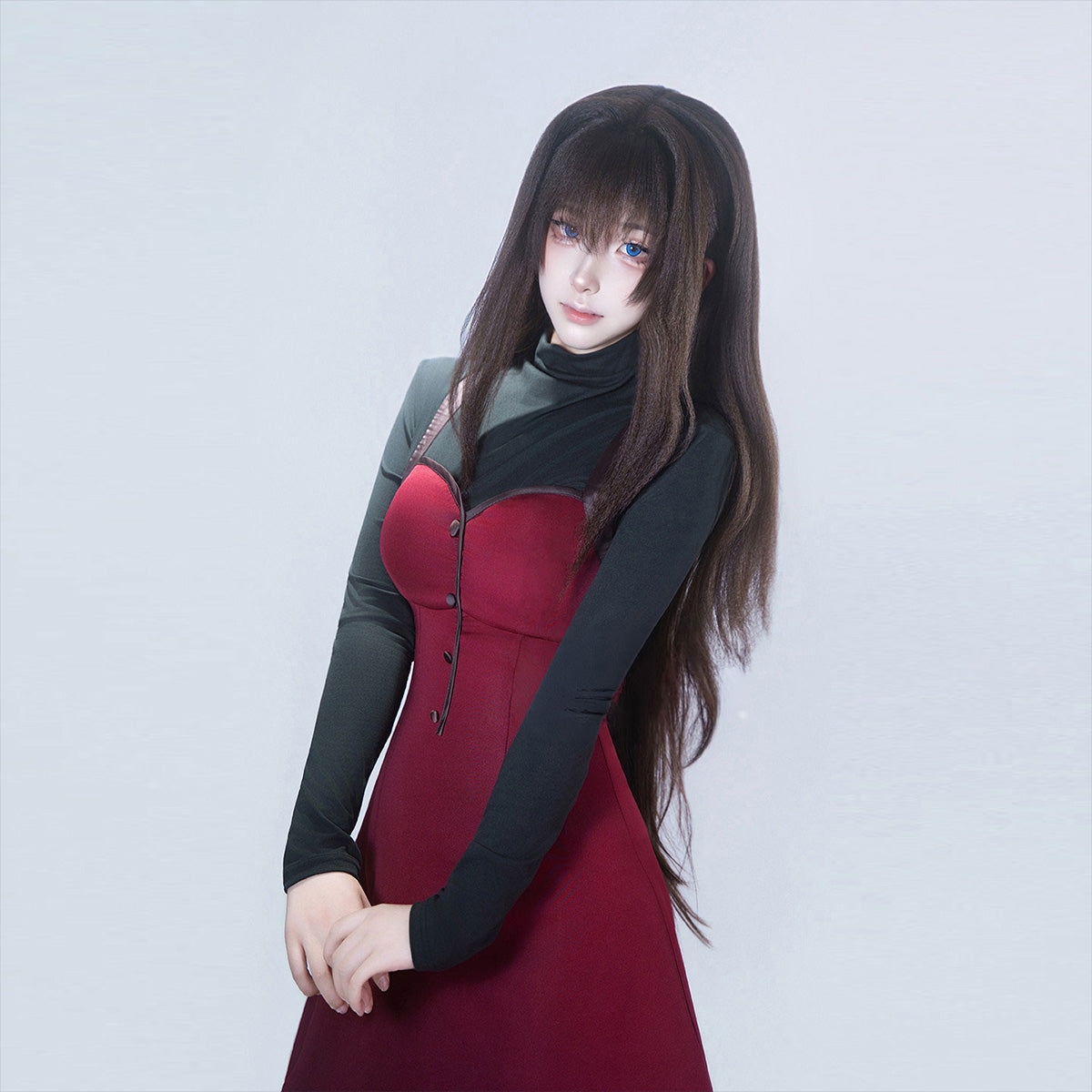 【Nekocos】Game Cosplay Aozaki Aoko Cosplay Costume | Custom-Tailor