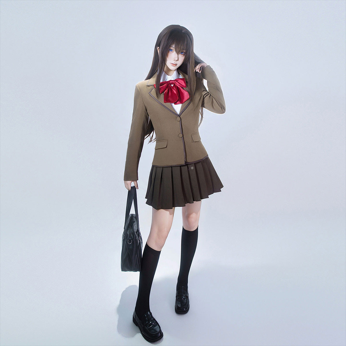 【Nekocos】Game Cosplay Aozaki Aoko School Uniform Cosplay Costume | Custom-Tailor