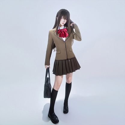 【Nekocos】Game Cosplay Aozaki Aoko School Uniform Cosplay Costume | Custom-Tailor