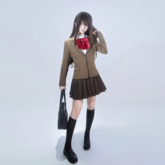 【Nekocos】Game Cosplay Aozaki Aoko School Uniform Cosplay Costume | Custom-Tailor