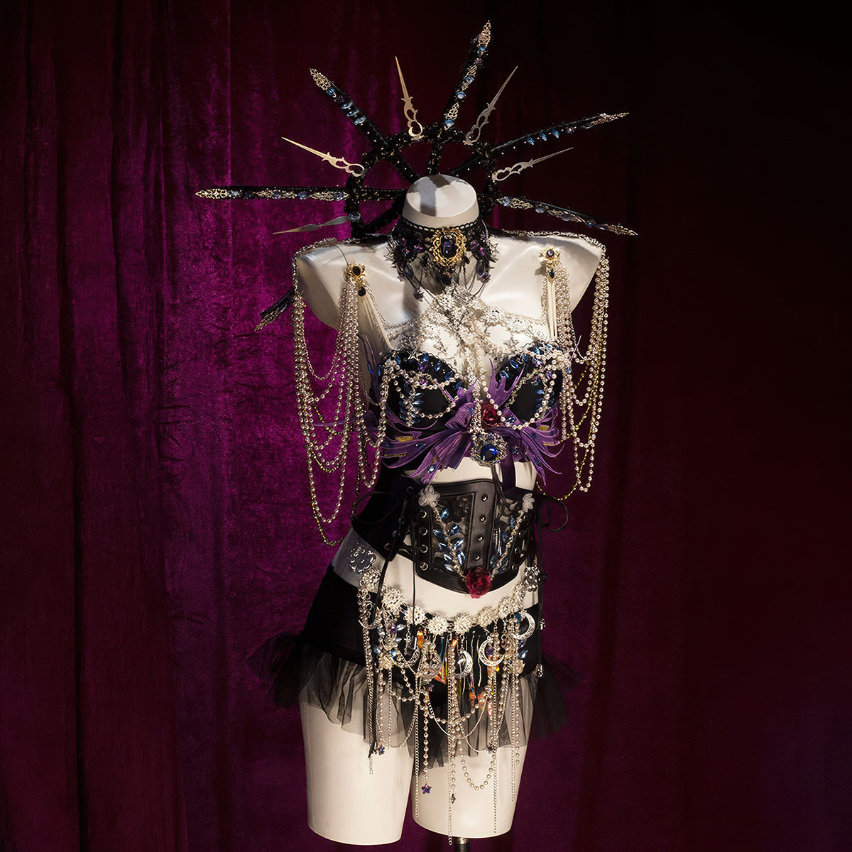 Netherworld Banshee Cosplay Costume | Dark Fantasy OutfitCostume,Halloween Costume