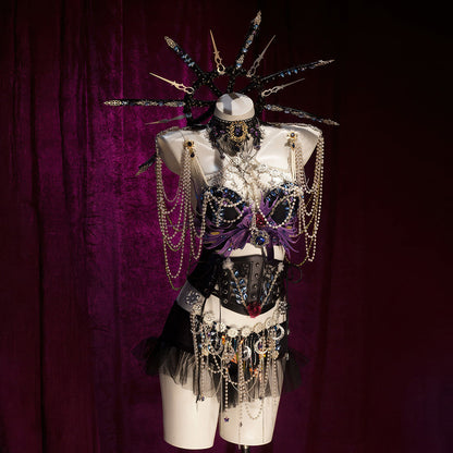 Netherworld Banshee Cosplay Costume | Dark Fantasy OutfitCostume,Halloween Costume