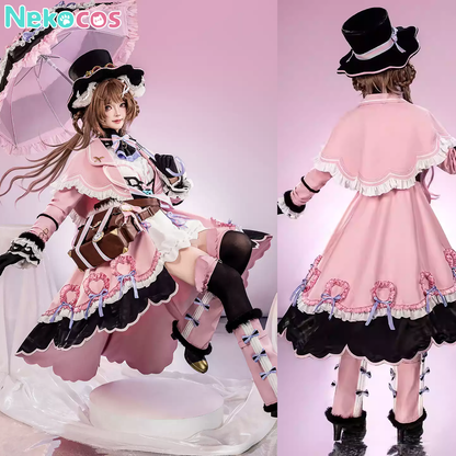 【Nekocos】Game Arknights Cosplay Eyjafjalla Fluffy Little Witch Cosplay Costume Premium Edition | Custom-Tailor