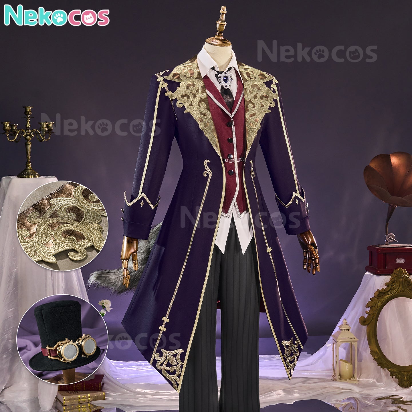 【Nekocos】Game Identity Ⅴ Cosplay Photographer Moonlight Gentleman Cosplay Costume Premium Edition | Custom-Tailor