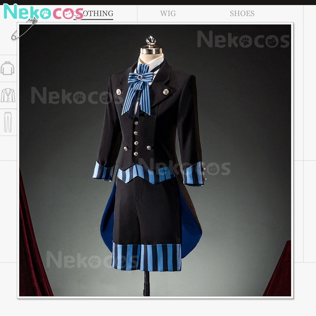 Ciel Phantomhive Cosplay Costume - Custom Tailored at NekocosAnime,Black Butler,Costume