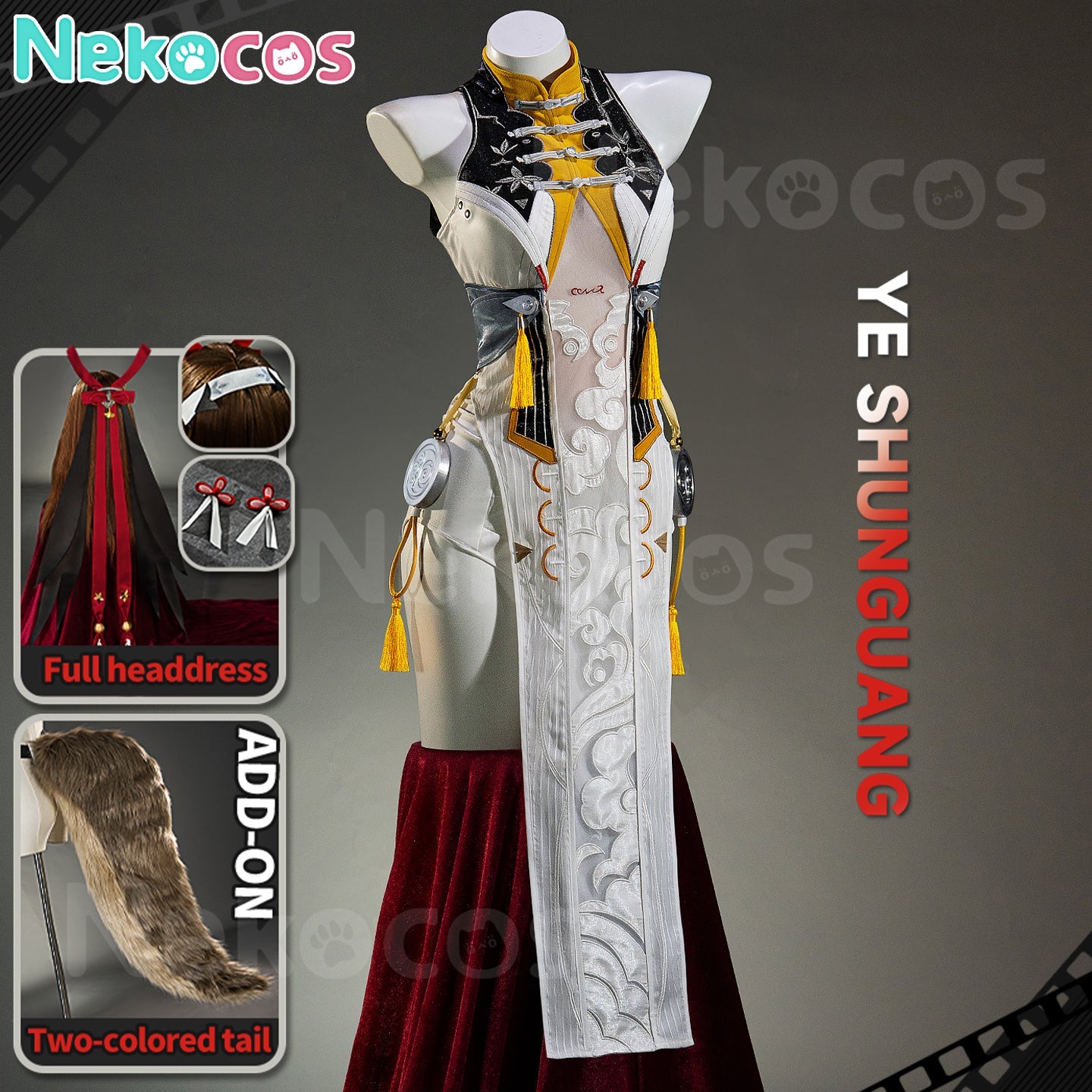 【Nekocos】Game Zenless Zone Zero Cosplay Ye Shunguang Cosplay Costume Premium Edition | In Stock
