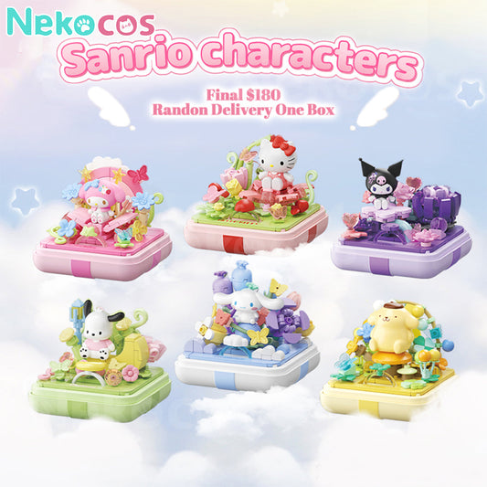 【Nekocos】Sanrio Family Wish Fingertip Series Building Blocks Blind Box Figurines Toys Gifts | In Stock