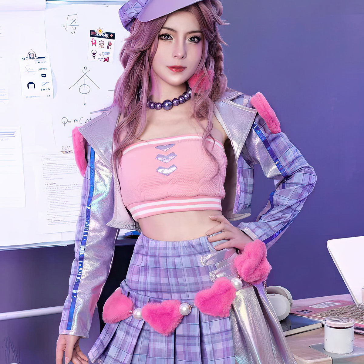 【Nekocos】Game League of Legends Cosplay Caitlyn Kiramman Heartthrob Caitlyn Cosplay Costume | In Stock