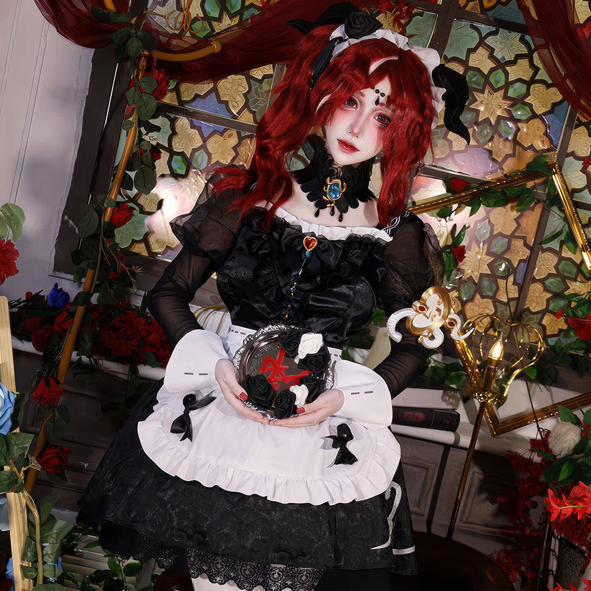【Nekocos】Game Identity V Cosplay Crimson Priestess Cosplay Costume | In Stock