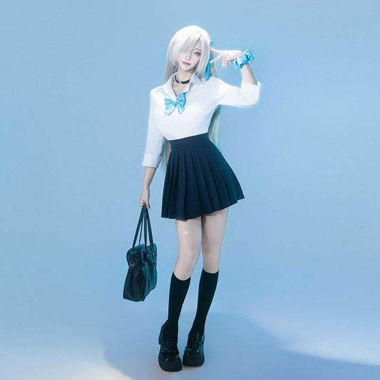 【Nekocos】Game Cosplay Shiroko Sunaookami Cosplay Costume | In Stock