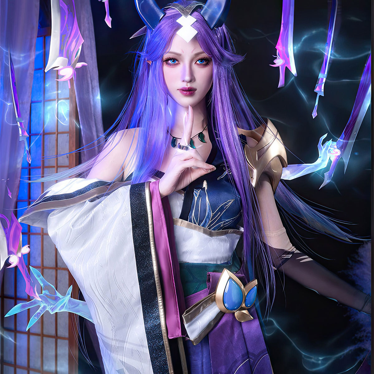 【Nekocos】Game League of Legends Cosplay Spirit Blossom Irelia Cosplay Costume | In Stock