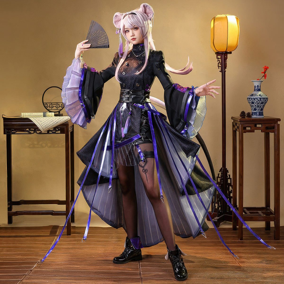 【Nekocos】Game Arknights Cosplay Lin Yühsia Cosplay Costume Premium Edition | In Stock
