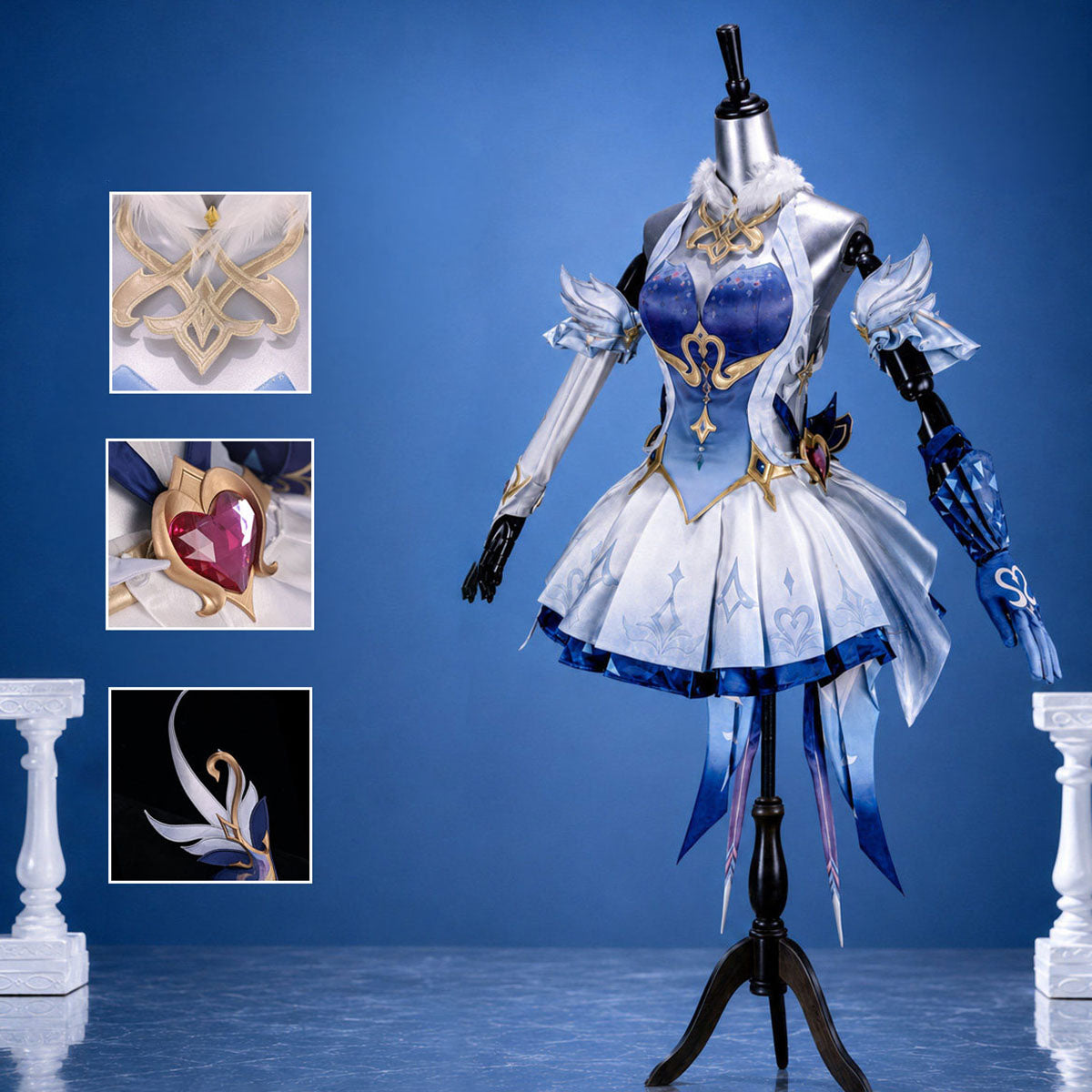 Genshin Impact Odette Spessiva Cosplay Costume - Custom TailoredCostume,Game,Genshin Impact