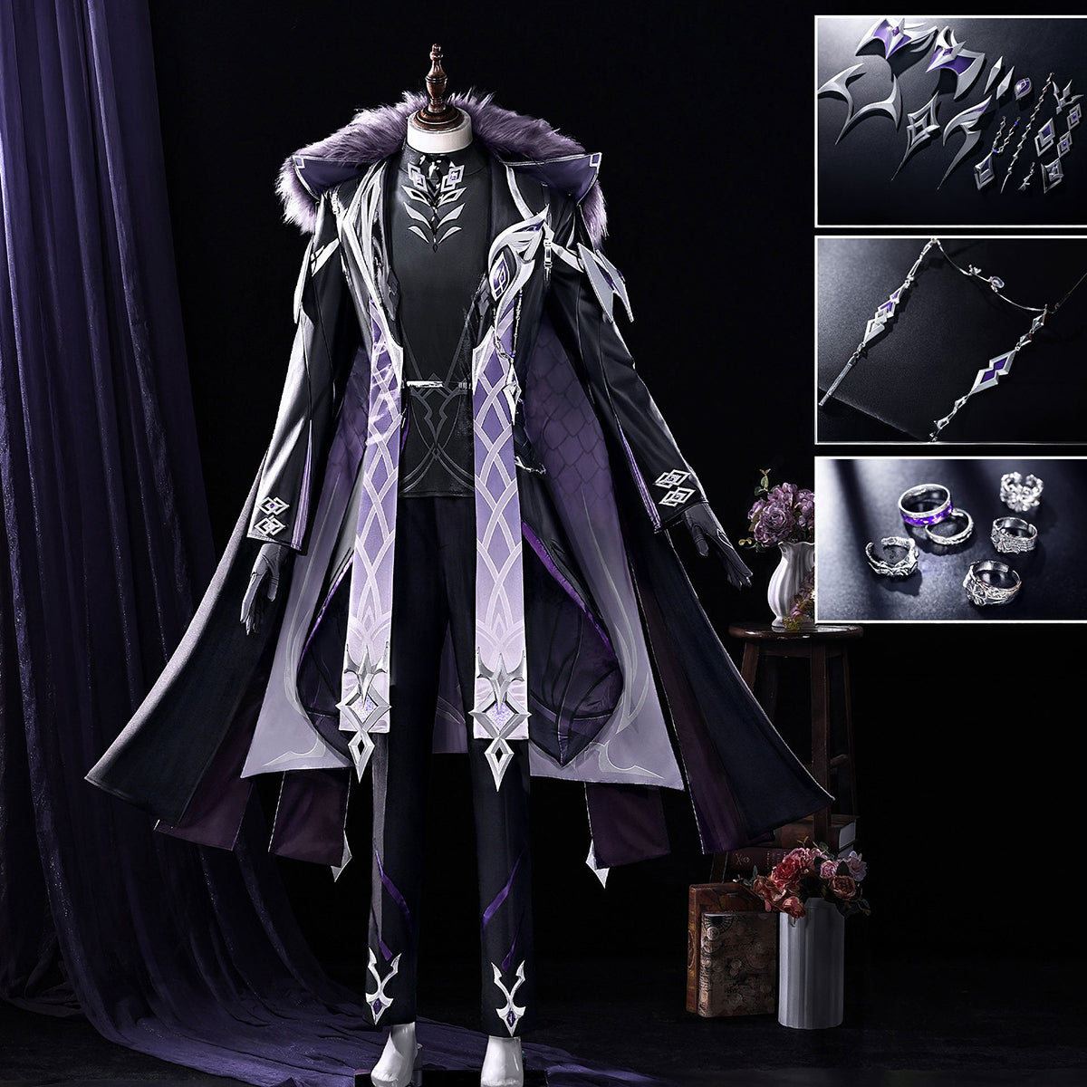Genshin Impact Pantalone Cosplay Costume - Premium Custom-TailorCostume,Game,Genshin Impact