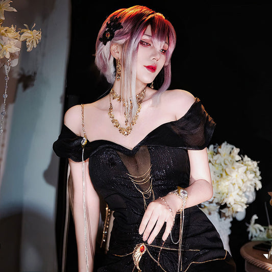 【Nekocos】Game Path to Nowhere Cosplay City Never Sleeps Shalom Cosplay Costume | In Stock