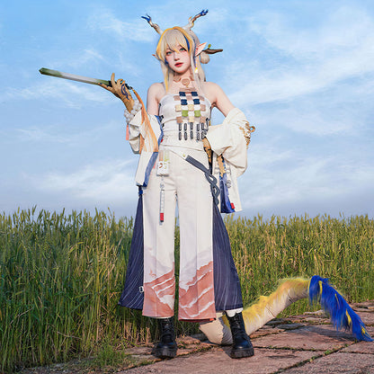 【Nekocos】Game Arknights Cosplay  Spring Feast Shu Cosplay Costume Premium Edition | Custom-Tailor