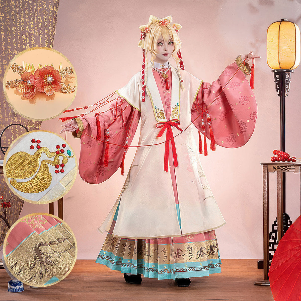【Nekocos】Game Reverse:1999 Cosplay Sotheby The Red Thread of Fate Cosplay Costume Premium Edition | In Stock