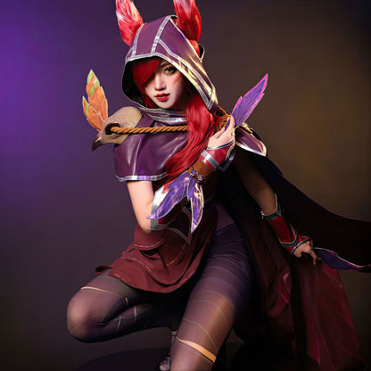 【Nekocos】Game League of Legends Cosplay Xayah Cosplay Costume | In Stock