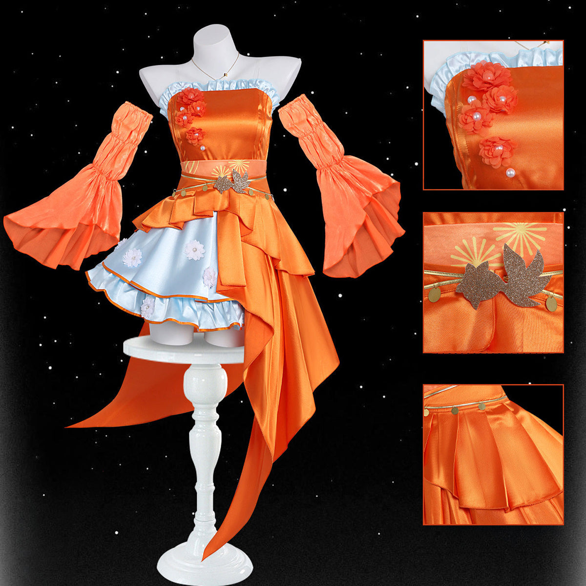 Genshin Impact Yoimiya Cosplay Costume - Custom TailoredCostume,Game,Genshin Impact