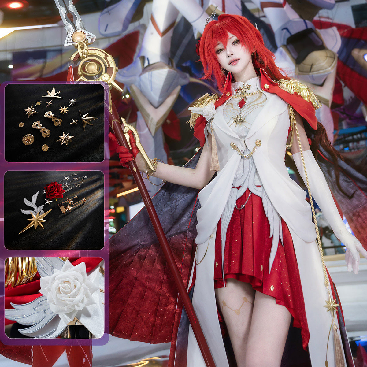 Honkai Star Rail Himeko Nova Cosplay Costume - Premium EditionCostume,Game,Honkai: Star Rail