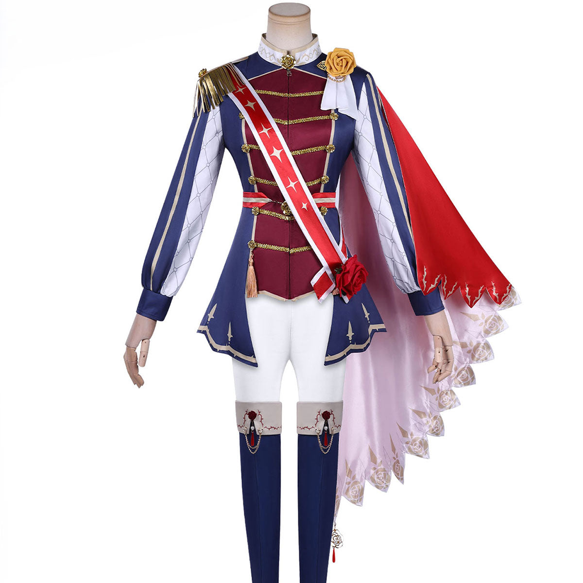 Nekocos Game Uma Musume Pretty Derby Cosplay Rose Kingdom Cosplay Costume | In Stock displayed on mannequin.