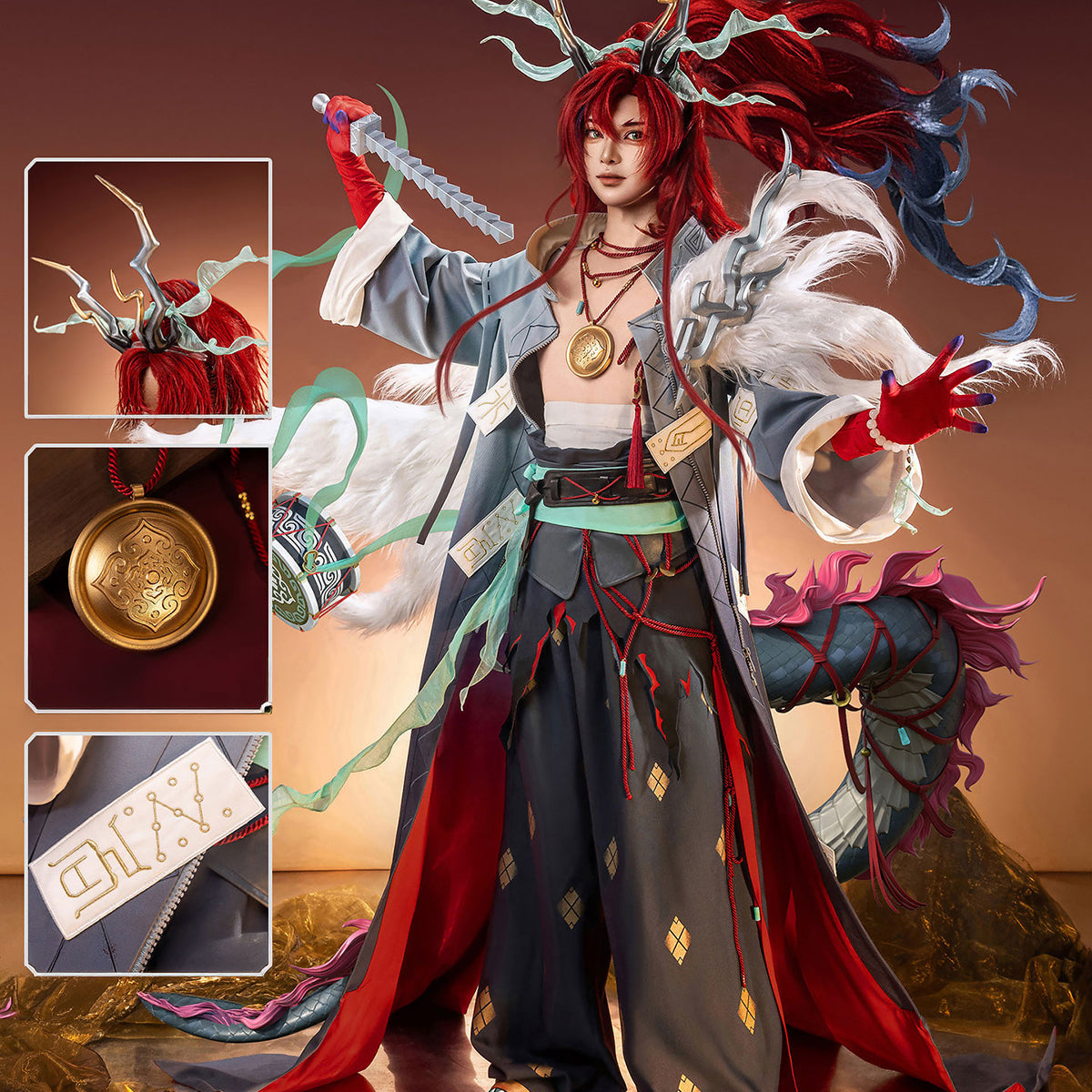 【Nekocos】Game Arknights Cosplay Yu In the Play Cosplay Costume Premium Edition | Custom-Tailor
