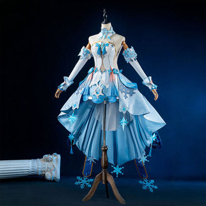 【Nekocos】Game Honkai Impact 3rd Cosplay Wintery Wishes Cosplay Costume Premium Edition | Custom-Tailor