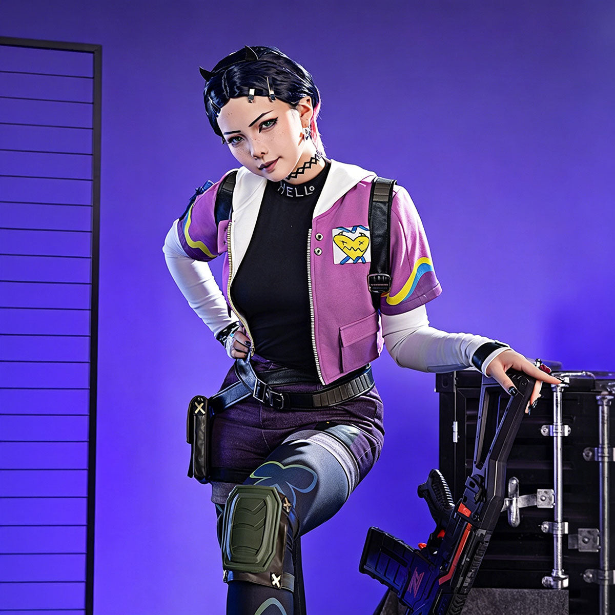 【Nekocos】Game Valorant Cosplay Clov Cosplay Costume | In Stock