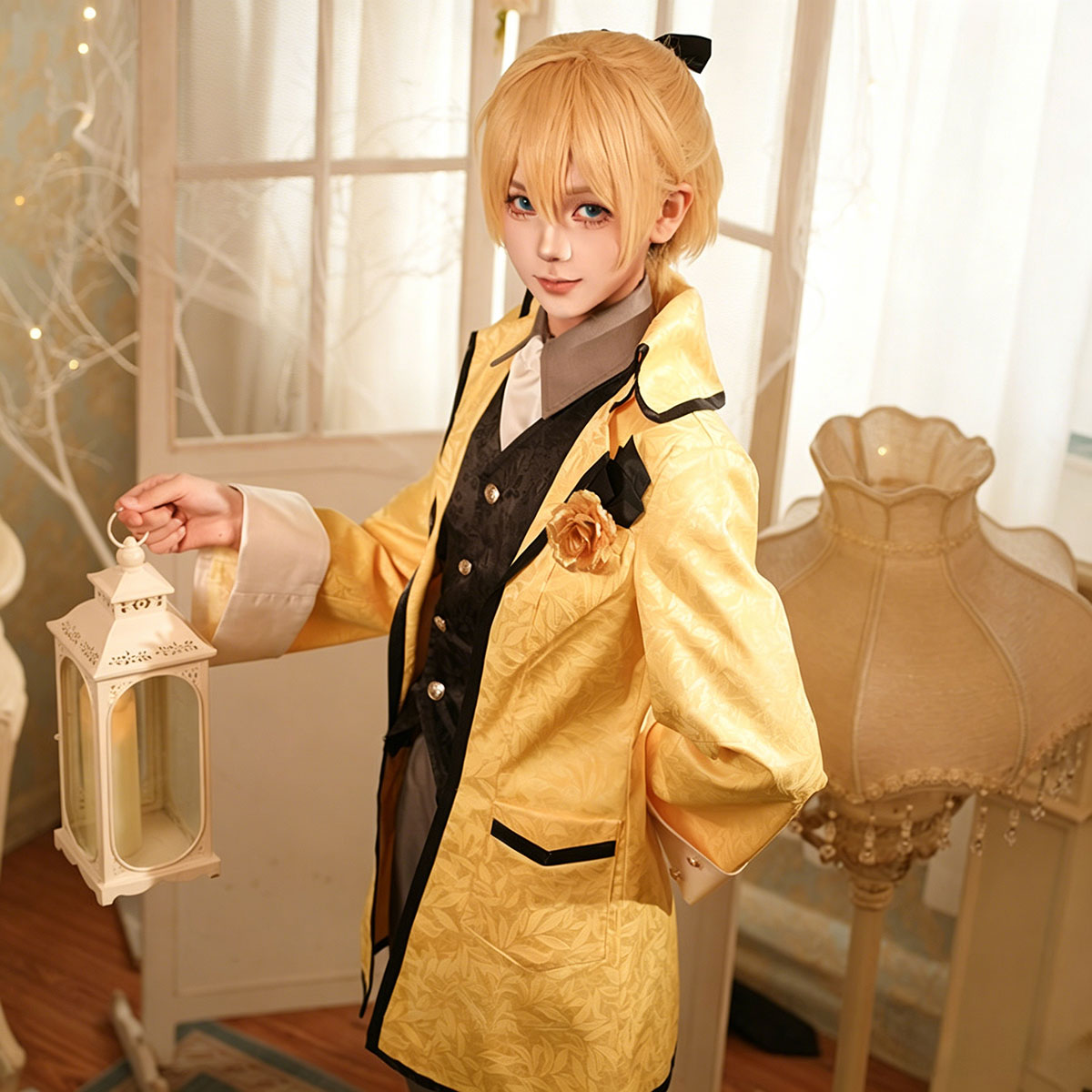 【Nekocos】Vocaloid Len Kagamine Servant of Evil Cosplay Costume Allen Avadonia | In Stock