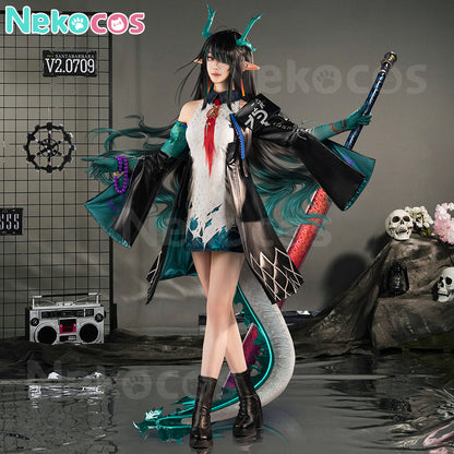 【Nekocos】Game Arknights Cosplay Dusk Cosplay Costume Premium Edition | Custom-Tailor