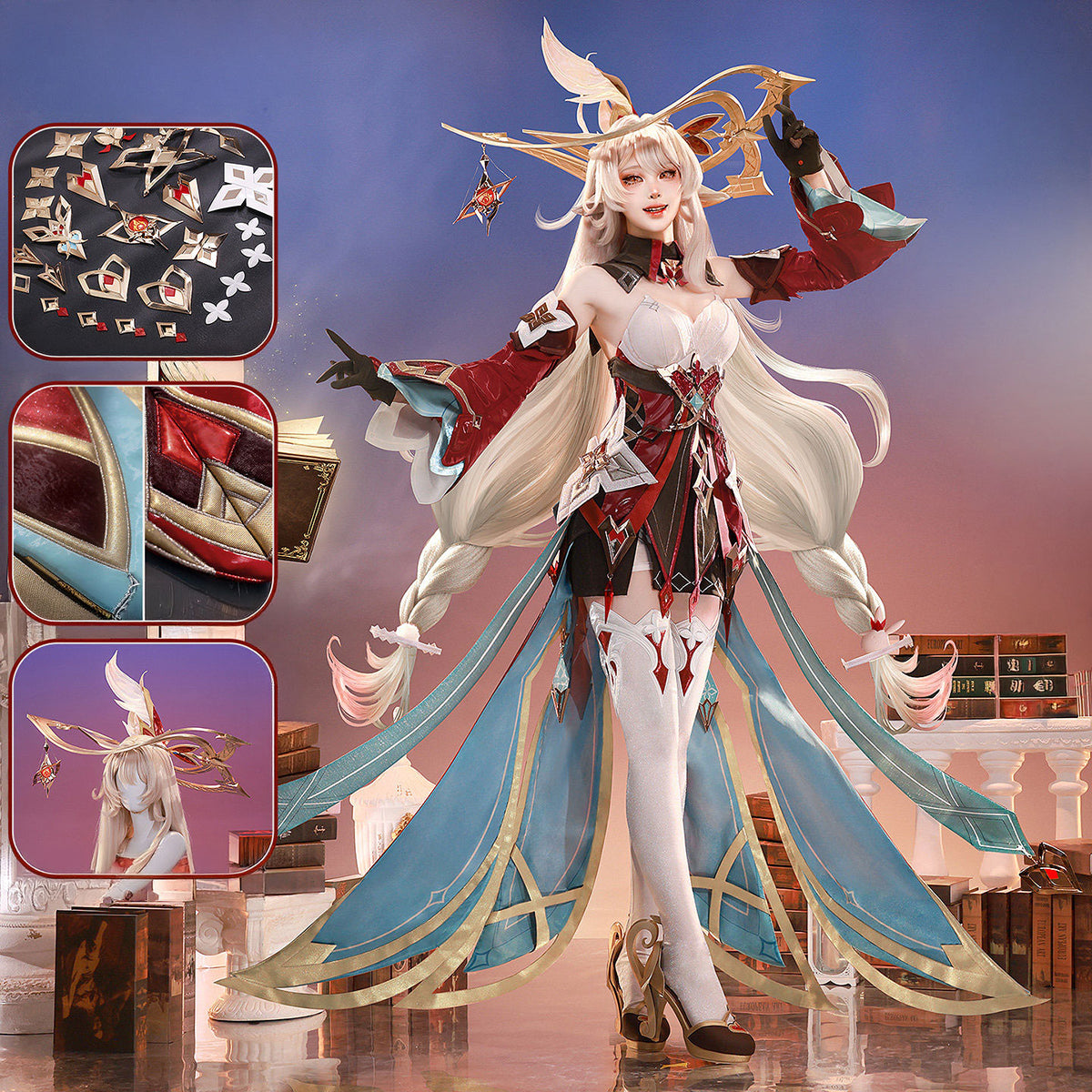 【Nekocos】Game Genshin Impact Cosplay Alice Hexenzirkel Cosplay Costume Premium Edition | Custom-Tailor